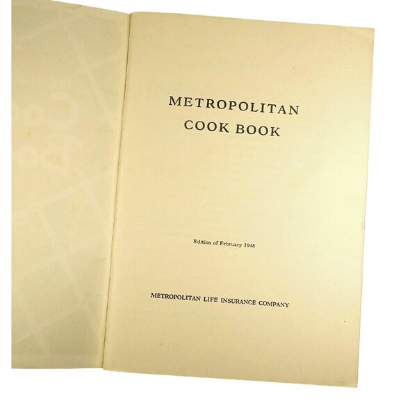 Metropolitan Life Cook Book 1948 Mid-Century Recipes Insurance Promo 56 Pages - Picture 2 of 6